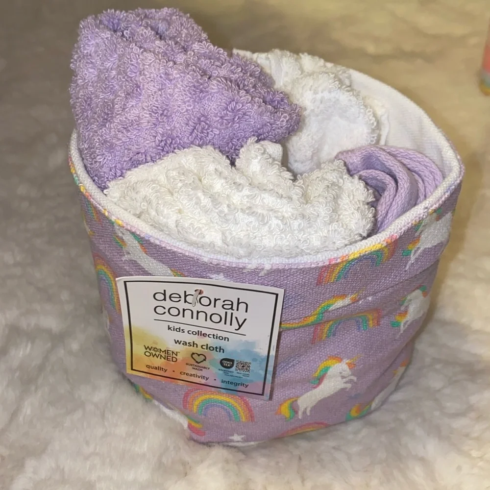🪸 Bundle of Unicorn Mystic Washcloth Baskets
